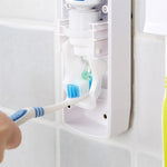 Automatic Toothpaste Dispenser With Toothbrush Holder