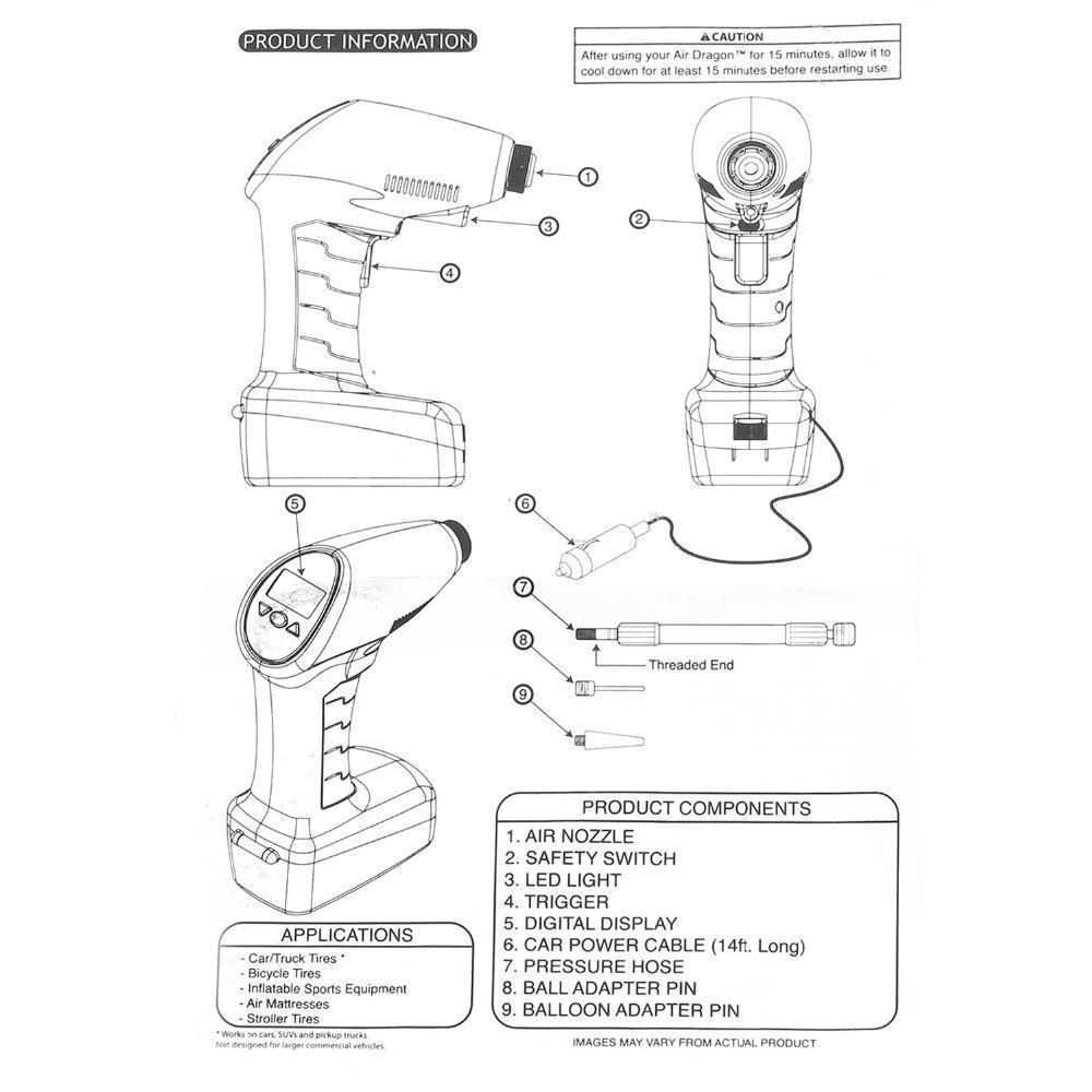 PORTABLE AIR COMPRESSOR - AIR DRAGON