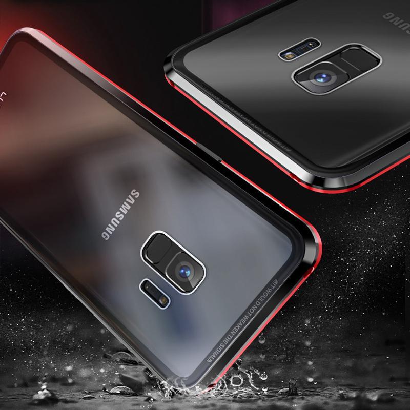 Magnetic Adsorption Two Side Glass Case for Samsung Galaxy