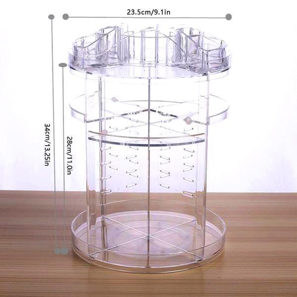 50% OFF Only 3 days Limited Time Offer——360° rotating Crystal  Cosmetic storage box