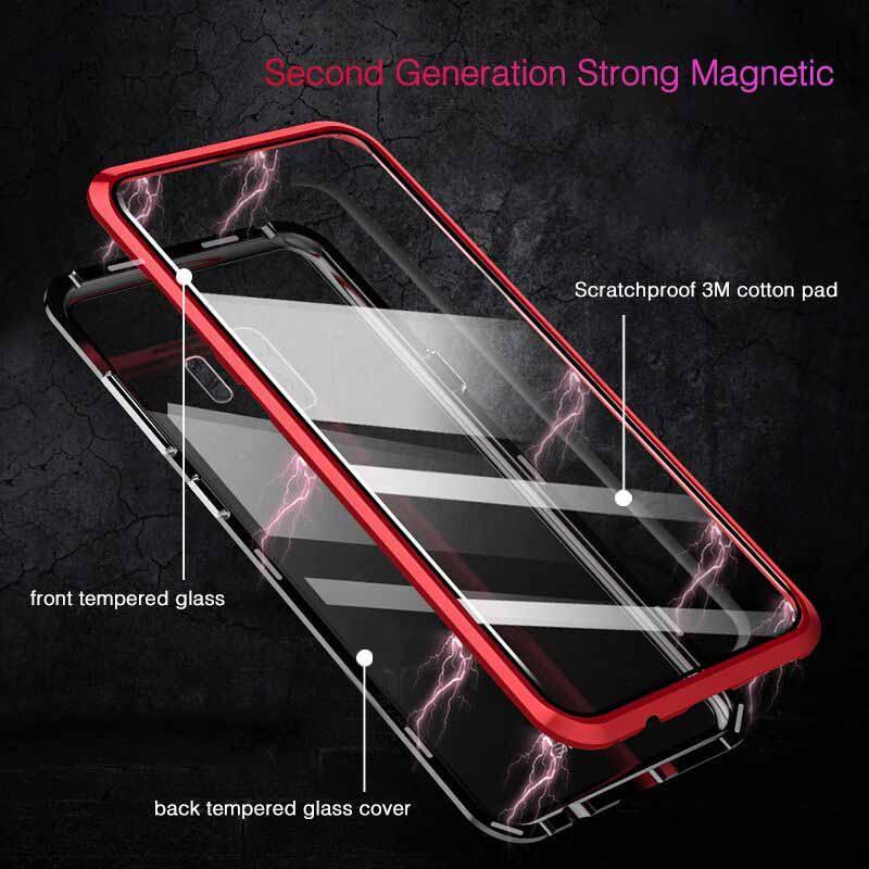 Magnetic Adsorption Two Side Glass Case for Samsung Galaxy