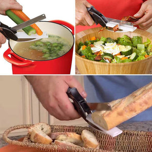 CLEVER CUTTER 2-IN-1 FOOD CHOPPER