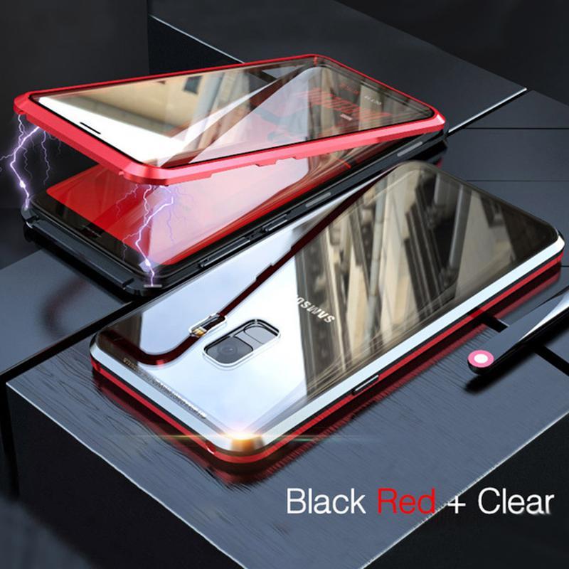 Magnetic Adsorption Two Side Glass Case for Samsung Galaxy