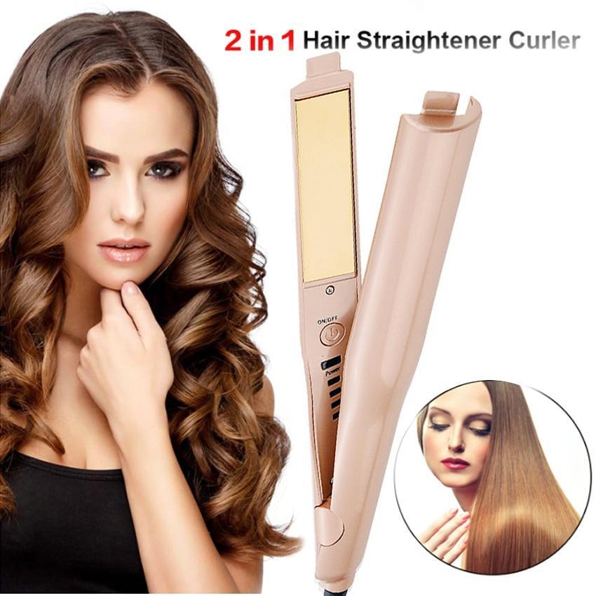 2-IN-1 Twist Straightening and Curling Iron