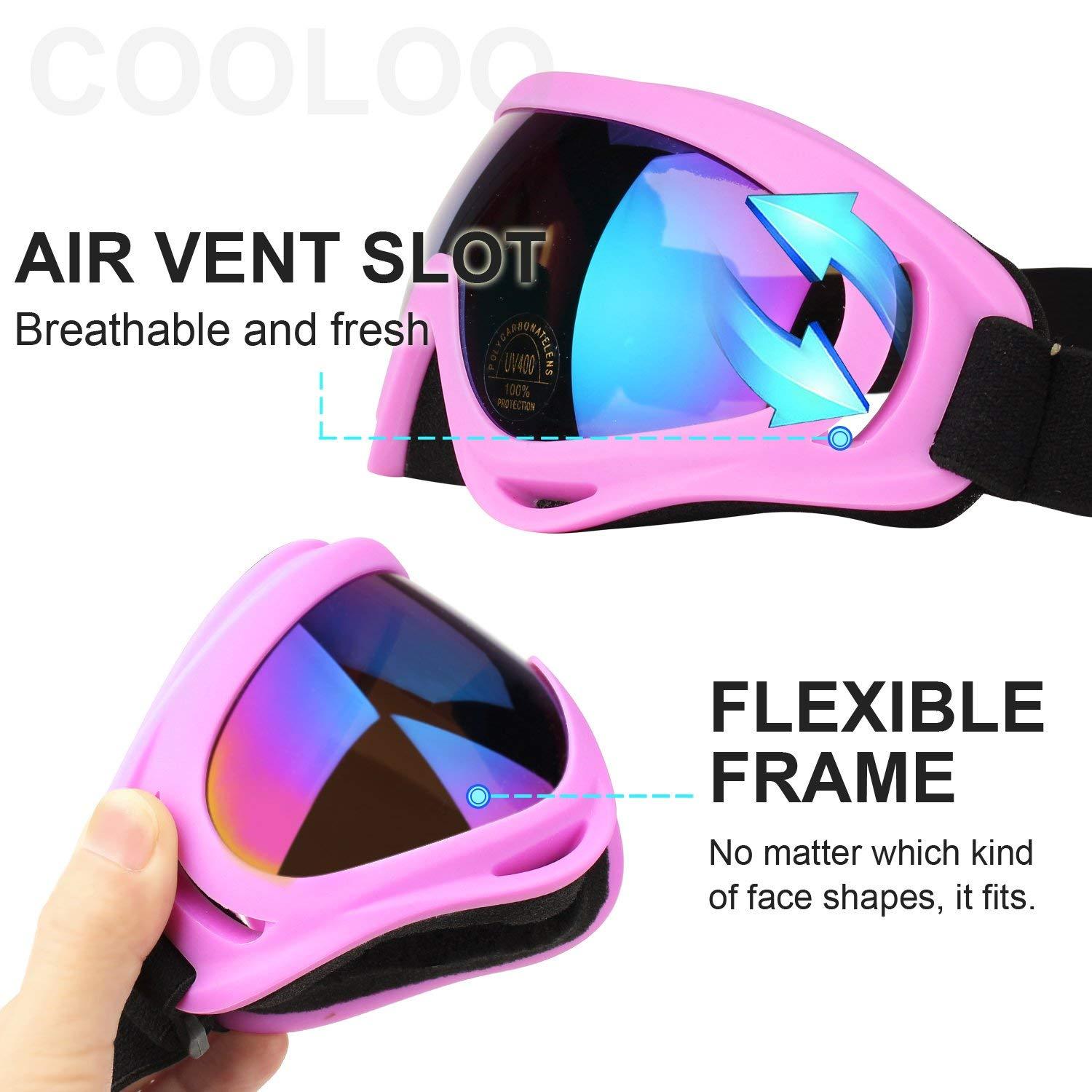 Anti-fog Winter Skiing Goggles