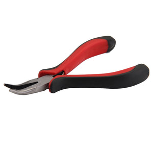 Red handle toothed pointed mouth forceps