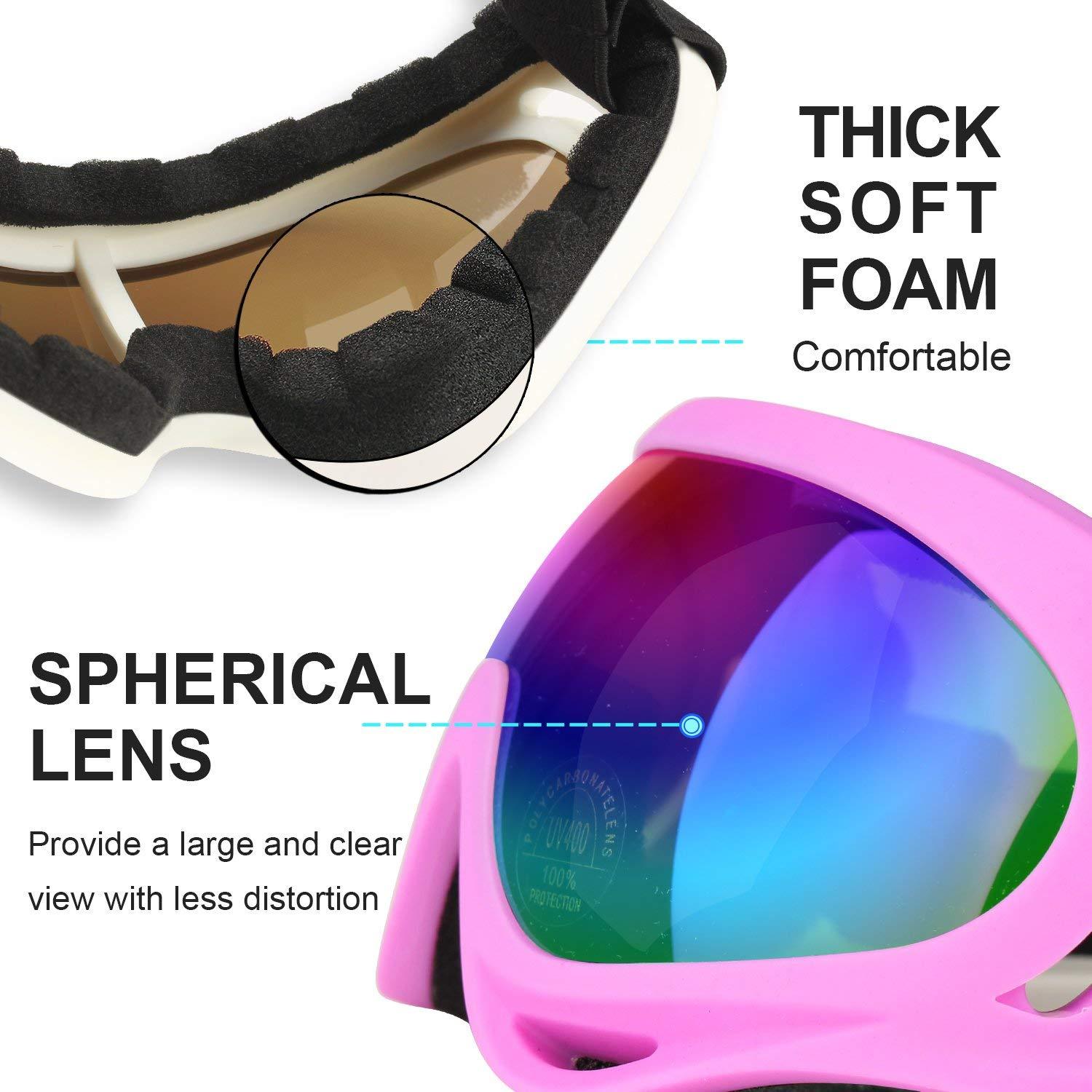 Anti-fog Winter Skiing Goggles
