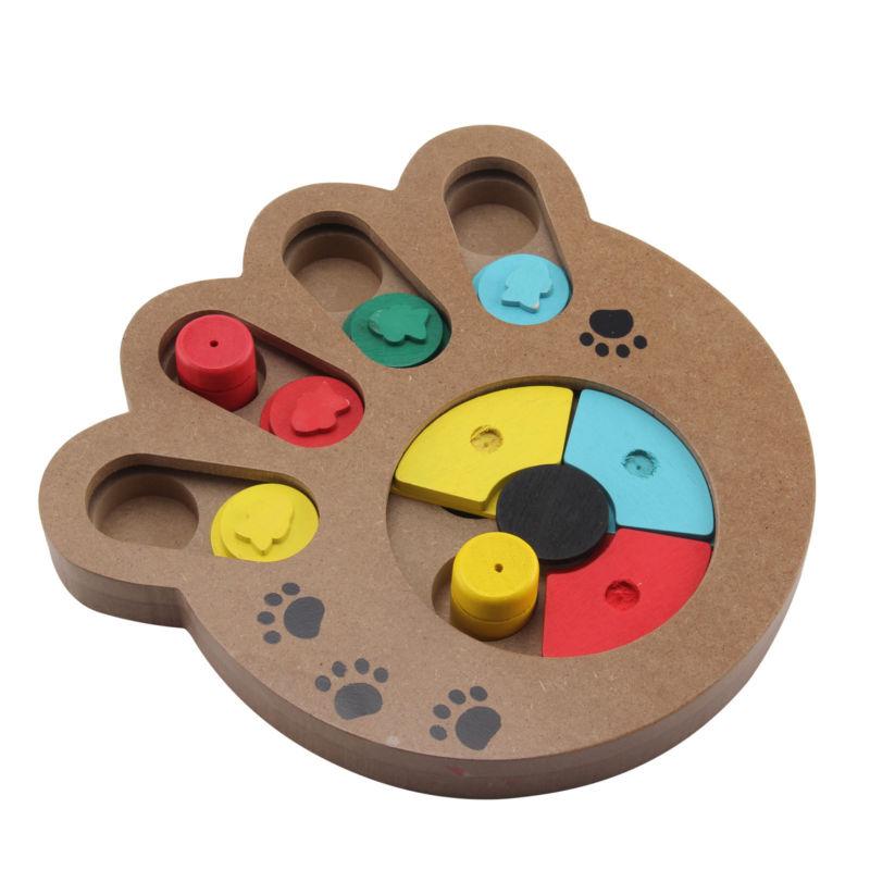 Wooden Paw Puzzle Educational Dog Toys