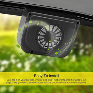 Vehicle Solar Powered Car Vent Window Fan