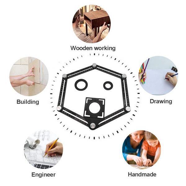 Mintiml Multi-Angle Measuring Folding Ruler