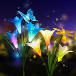 Solar Powered Flower Garden Lights (7 Colors Auto Changing LED Light)