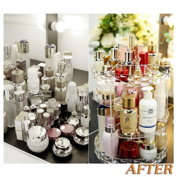 50% OFF Only 3 days Limited Time Offer——360° rotating Crystal  Cosmetic storage box