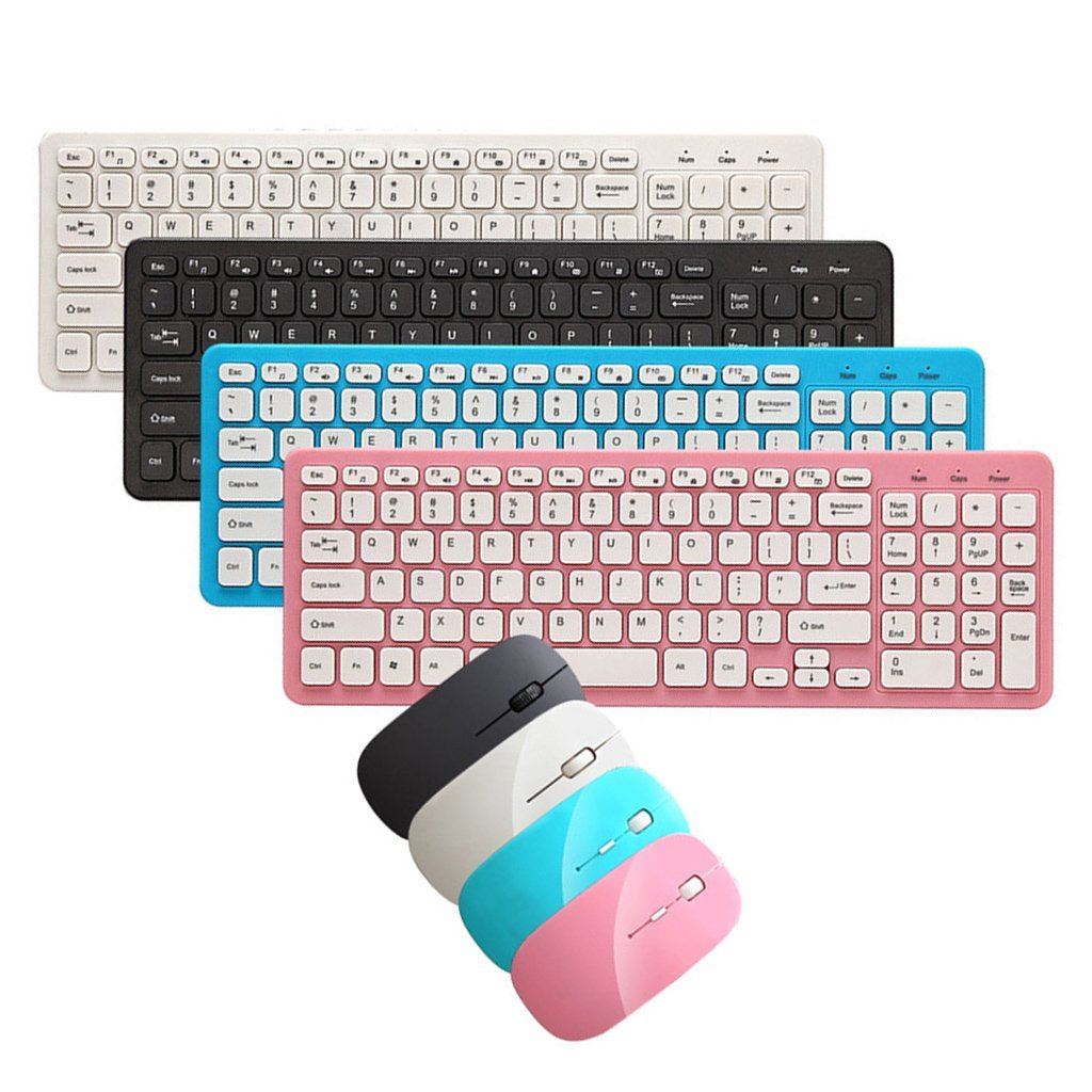 Slim Wireless Keyboard and Mouse Set