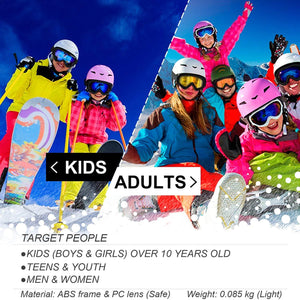 Anti-fog Winter Skiing Goggles