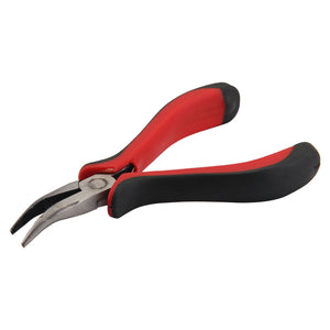 Red handle toothed pointed mouth forceps