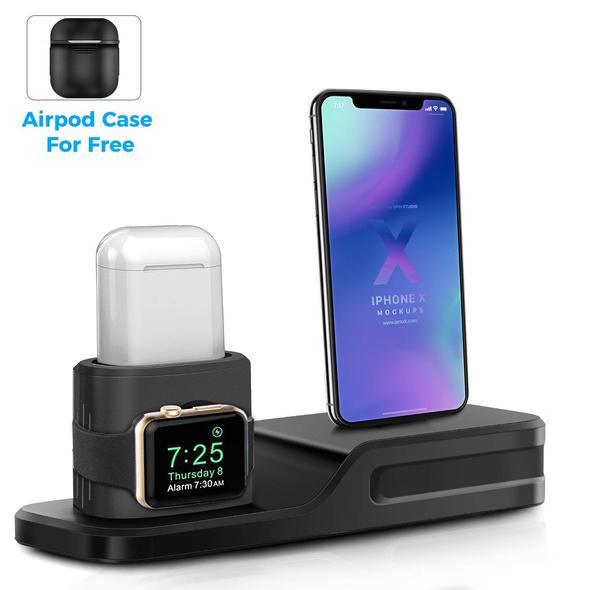 3 in 1 Charging Dock Station +  1 x FREE Airpod Case