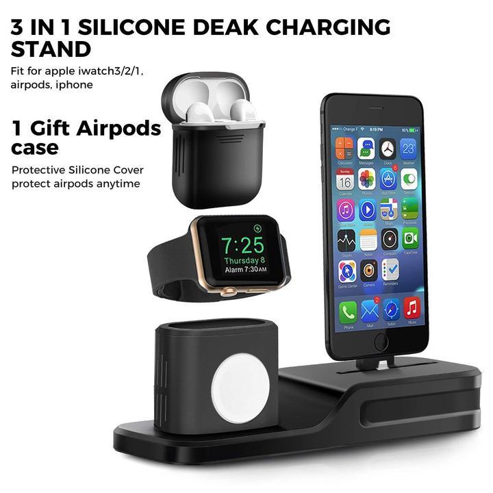 3 in 1 Charging Dock Station +  1 x FREE Airpod Case