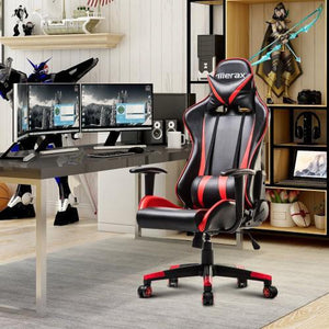 Racing Gaming High-Back Chair Computer Ergonomic Design Computer Chair PU Leather Office Chair