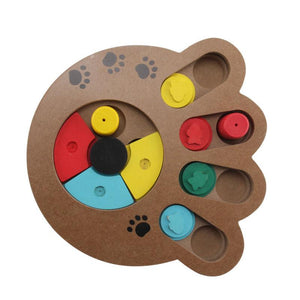 Wooden Paw Puzzle Educational Dog Toys