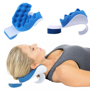 UK0d Traction Pillow Relaxer back and relax Neck Relief Muscle Pain Shoulder