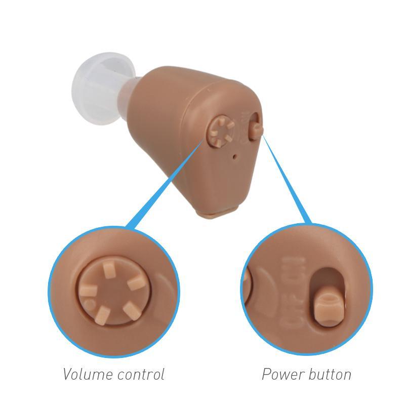 Rechargeable Mini In Ear Hearing Aid With Adjustable Tone Amplifier