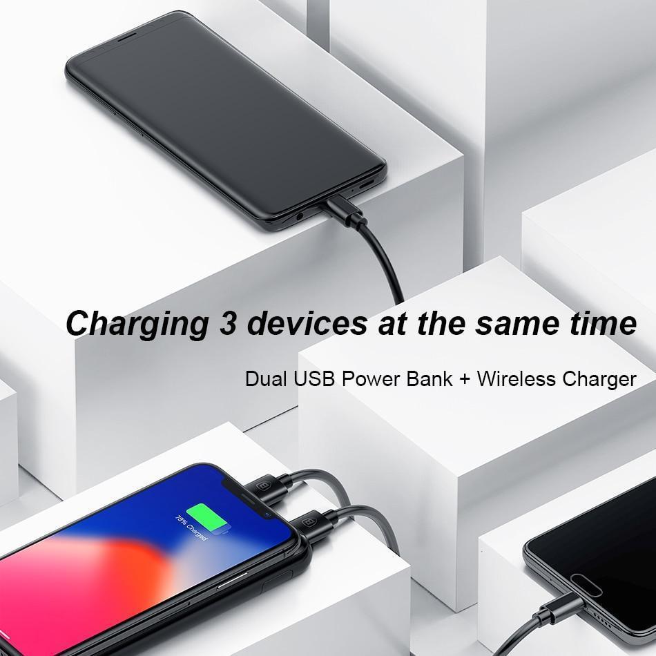 8000mAh Wireless Charging Power Bank