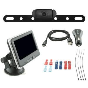 Wireless License Plate Back-Up Camera & Monitor Kit