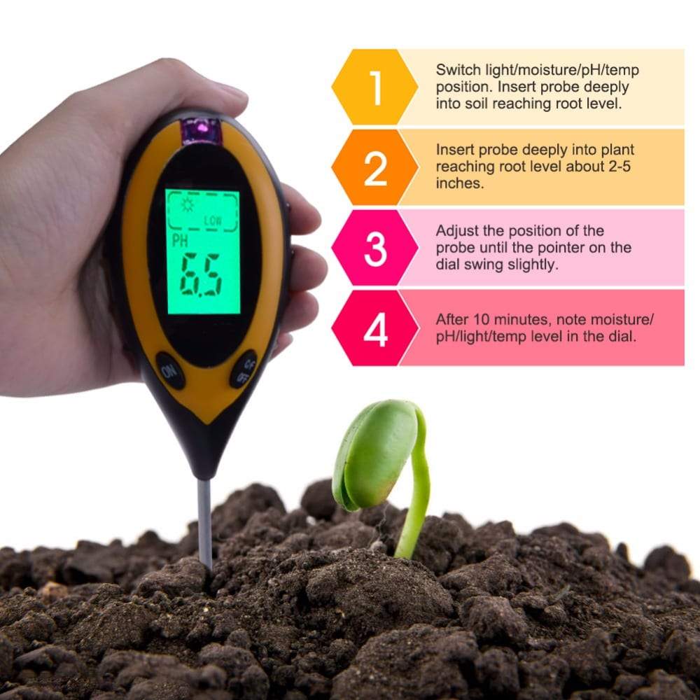 Handheld Soil PH Mete Soil Thermometer