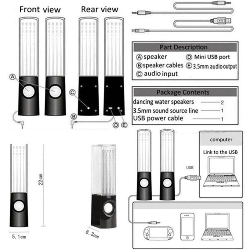 Dancing Water Speakers