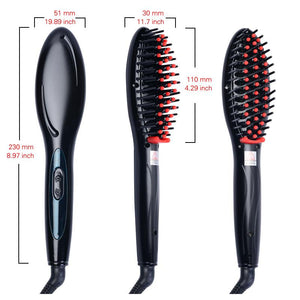 Electric Hair Brush Straightener