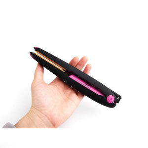 2 in 1 Cordless Curling Iron and Hair Straightener
