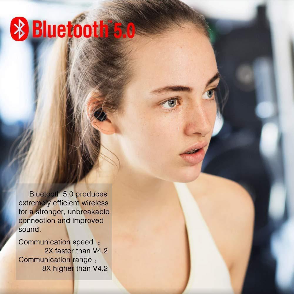 True TWS Wireless Bluetooth 5.0 Waterproof Earbuds Touch control