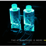 HOT SALE!!-Led Car Logo Cup Lights up Holder USB Charging 7 Colors Changing