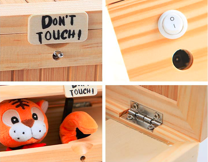 "Don't Touch!" Wooden Useless Box