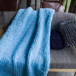 Giant Yarn Knitted Blanket