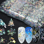 Christmas Holographic Laser Nails Sticker