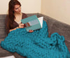 Giant Yarn Knitted Blanket