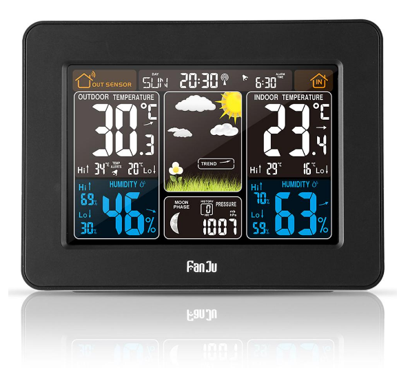 Personal Home Weather Station Center Wireless Indoor Outdoor Use