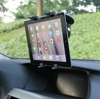 Multi-Angle Rotating Car Mount Windshield Tablet Holder