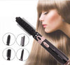 4 in 1 Hairdressing Hot Air Paddle Negative Ion Curling Rod with Hair Dryer Function