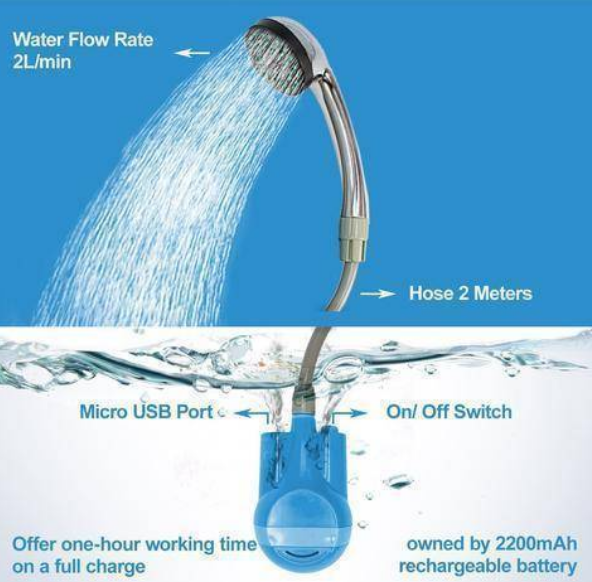 Portable outdoor shower