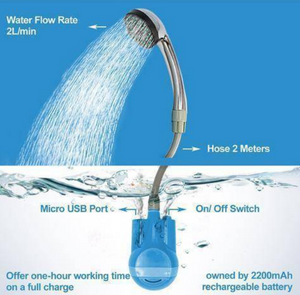 Portable outdoor shower