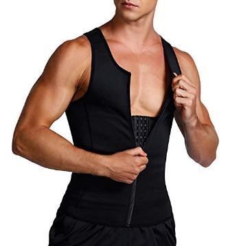 Mens Shapewear Slimming Body Shaper Tank Top Tummy Control Girdle Waist Trimmer