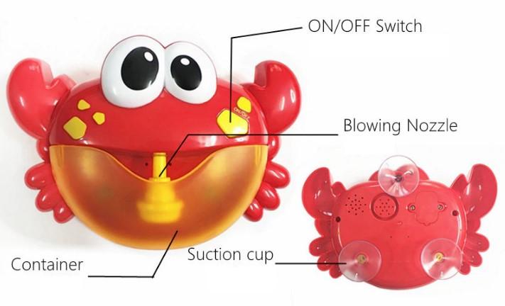 Bubble Crab Bath Toy