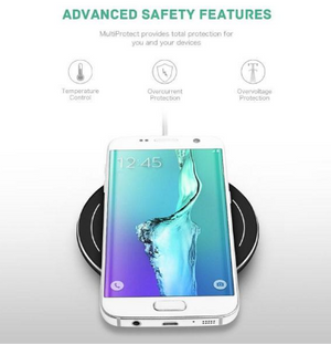 10W Wireless Charger Ultra Slim Fast Charging Pad