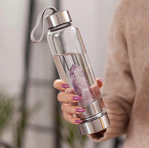 Healing Gemstone Water Bottle