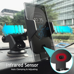 Automatic Infrared Sensor Qi Wireless Car Charger Mount