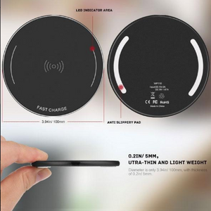 10W Wireless Charger Ultra Slim Fast Charging Pad