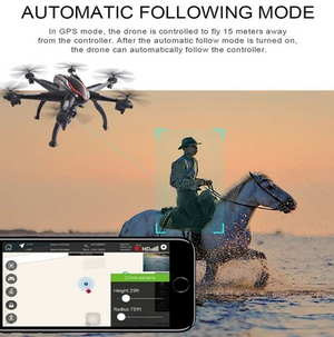 Professional 6 Axis 5G FPV Dual GPS Drone with 1080P FHD Wide-angle ESC Camera