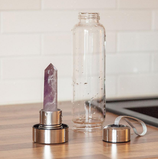Healing Gemstone Water Bottle